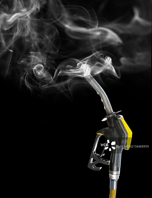 冒烟的燃油喷嘴，插图图片素材