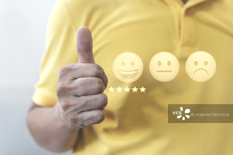 评论，评分满意度概念图片素材