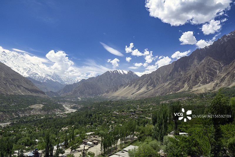 洪扎山谷：巴基斯坦的自然美景与迷人文化图片素材