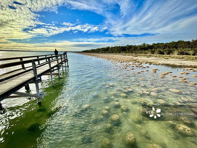 叠层石码头图片素材