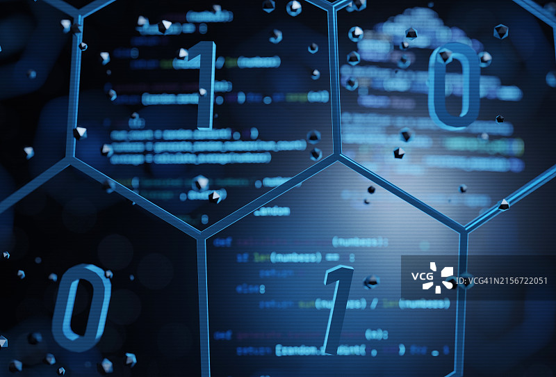 技术环境中的二进制数字背景图片素材
