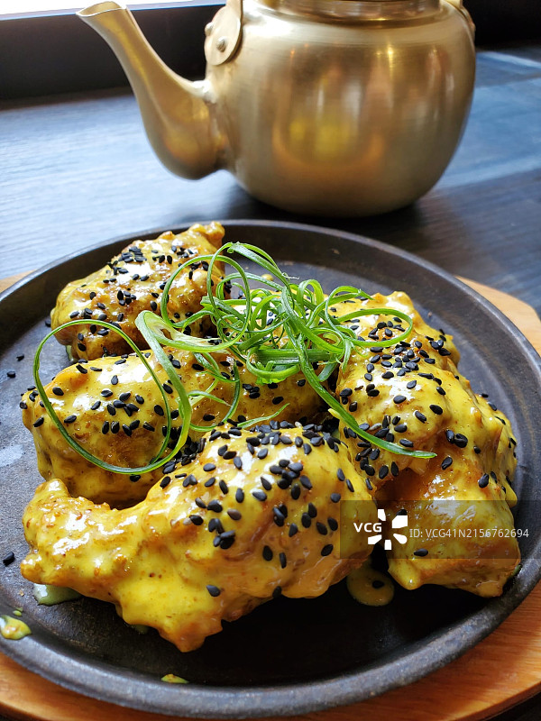 蜂蜜芥末炸鸡图片素材