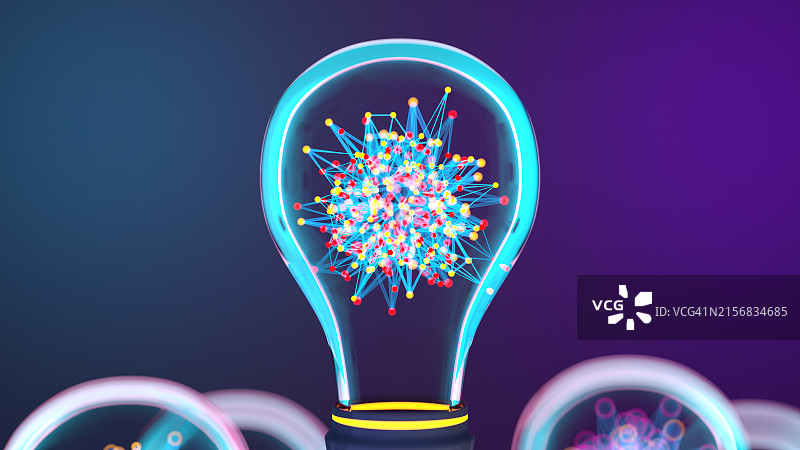 创意科技：灵感灯泡图片素材