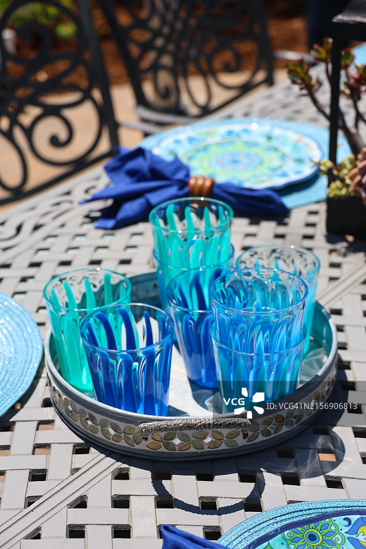 户外餐具图片素材