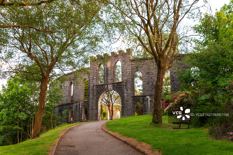 苏格兰奥本炮台山麦凯格塔入口图片素材