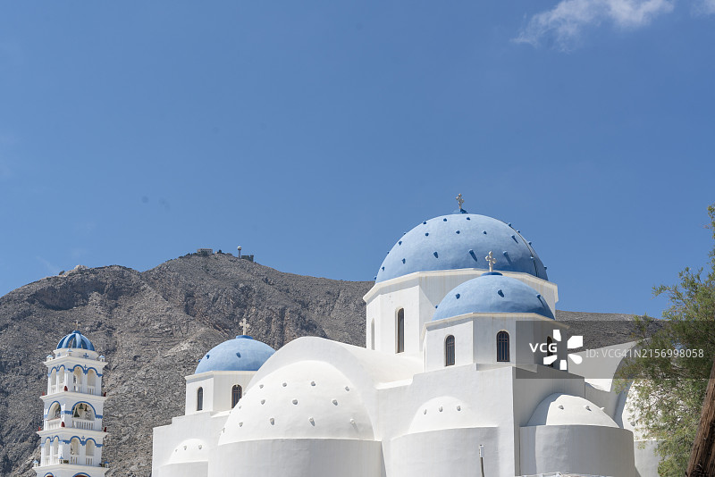 圣托里尼岛上的教堂图片素材