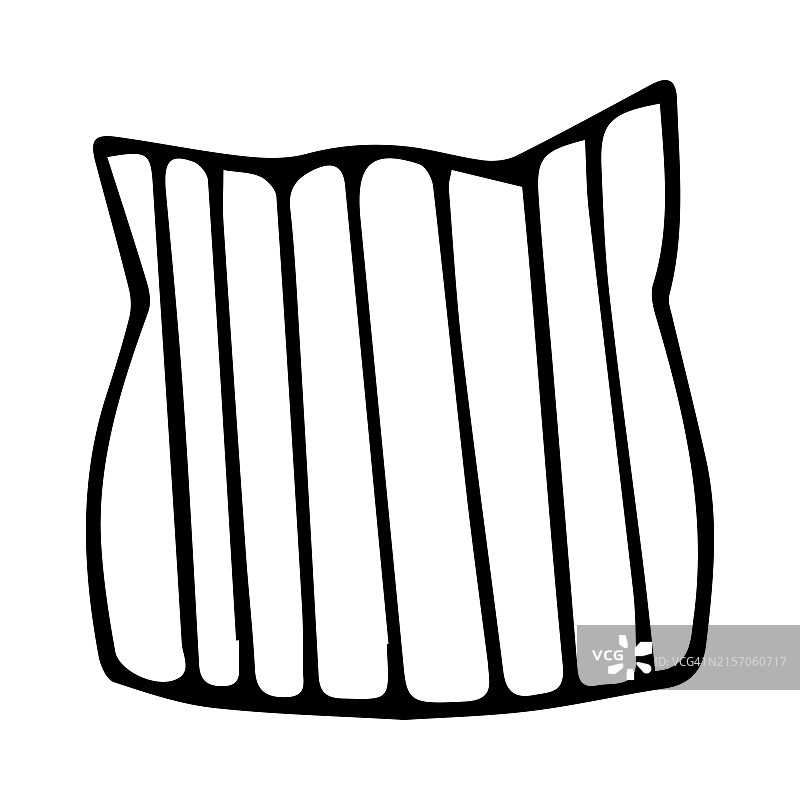 针织帽涂鸦剪影图片素材