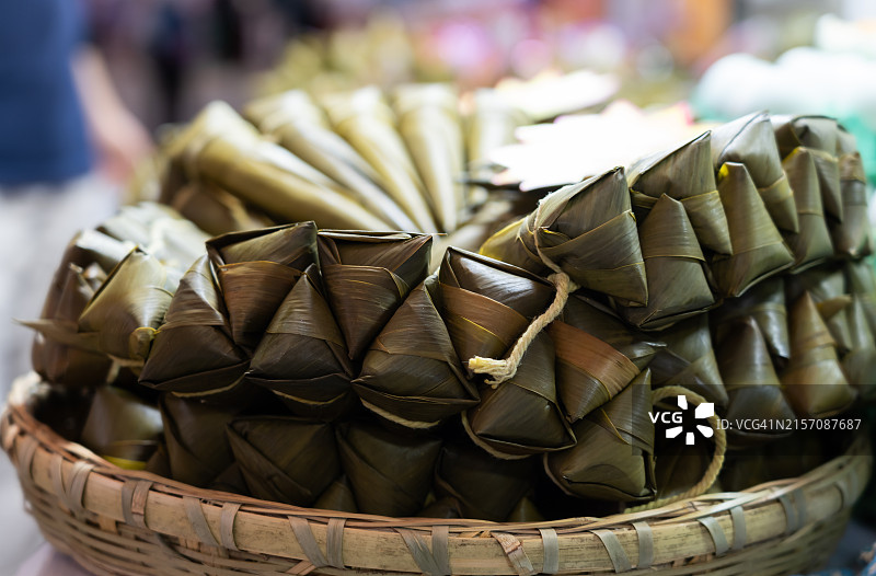 市场上的传统中式米糕图片素材