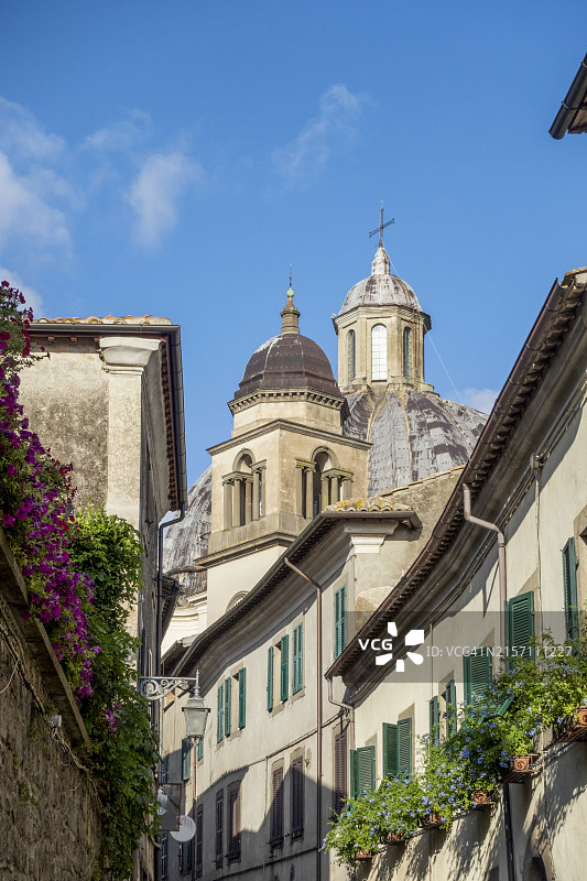 意大利拉齐奥维泰博省蒙泰菲亚斯康内圣玛格丽特大殿图片素材