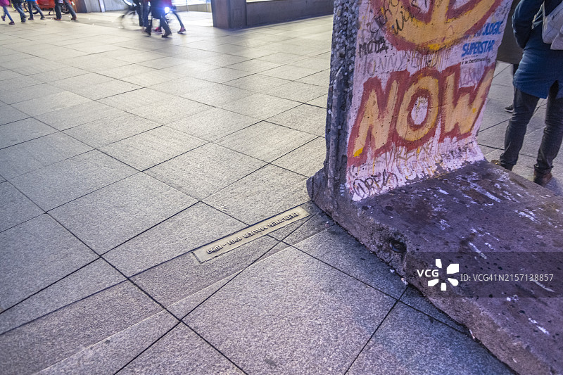 柏林墙波茨坦广场片段图片素材