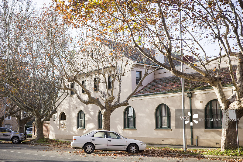 澳大利亚沃加沃加市秋冬街景图片素材