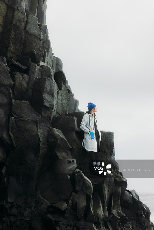 观赏冰岛壮丽的火山地貌图片素材