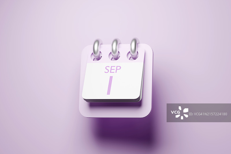9月1日日历图片素材