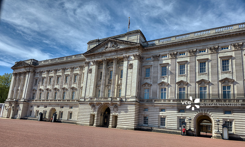 白金汉宫正面图图片素材