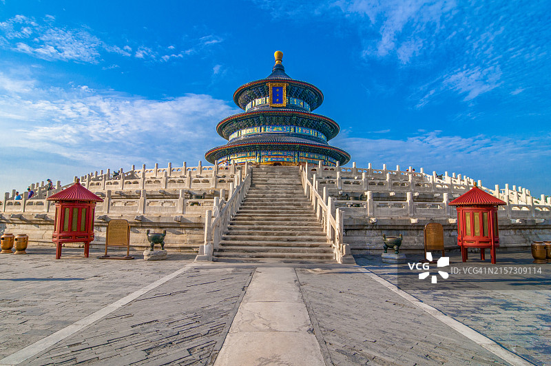 中国北京天坛，联合国教科文组织世界遗产图片素材