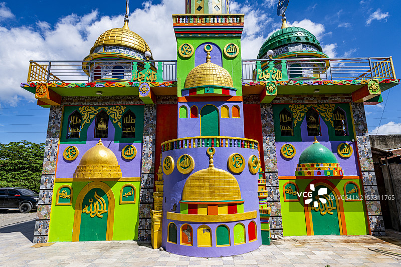 彩虹清真寺（伊斯兰教清真寺），三宝颜，棉兰老岛，菲律宾，东南亚，亚洲图片素材