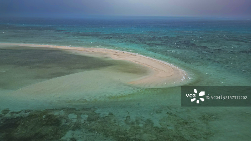 日本八重山群岛竹富岛国家公园鸟瞰图片素材