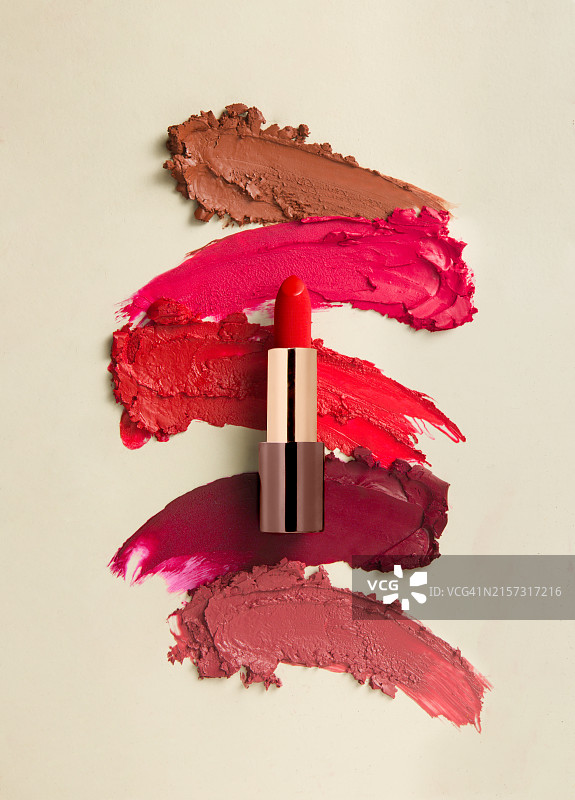 口红特写，白色背景图片素材