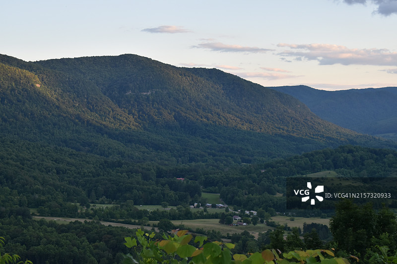美国弗吉尼亚州阿巴拉契亚山脉风光图片素材