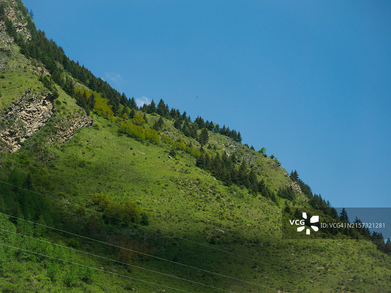 中国晴空下的美丽风景图片素材
