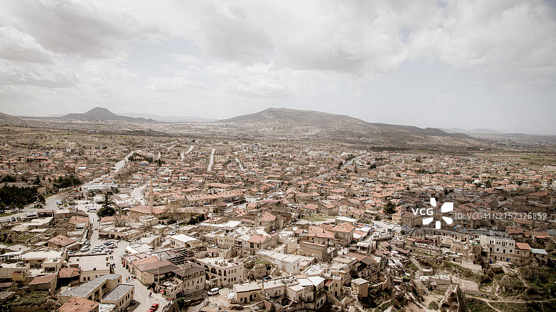 城镇景观鸟瞰图图片素材