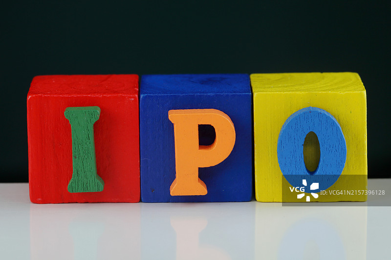 首次公开募股木块图片素材