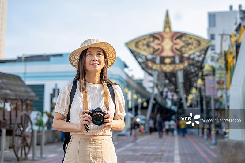 游客探索吉隆坡中央市场图片素材