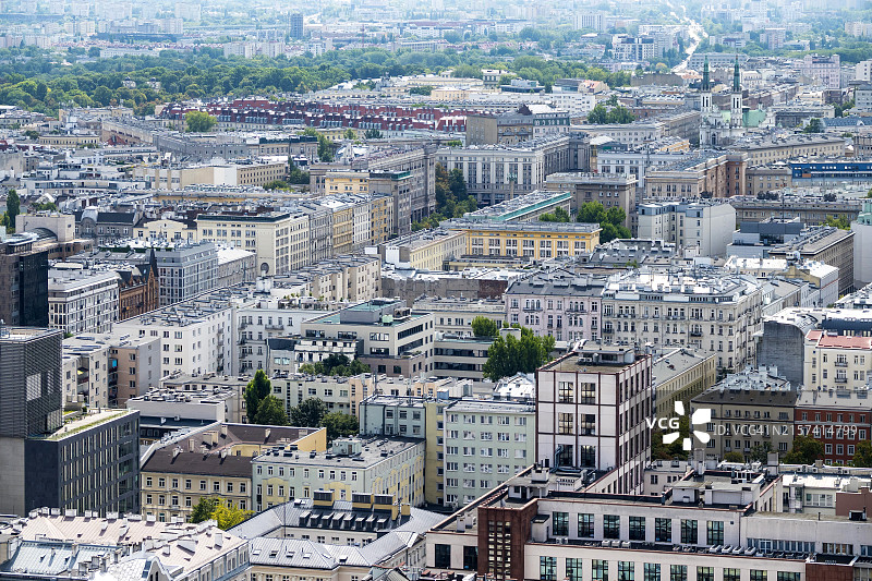 波兰华沙城市风光图片素材