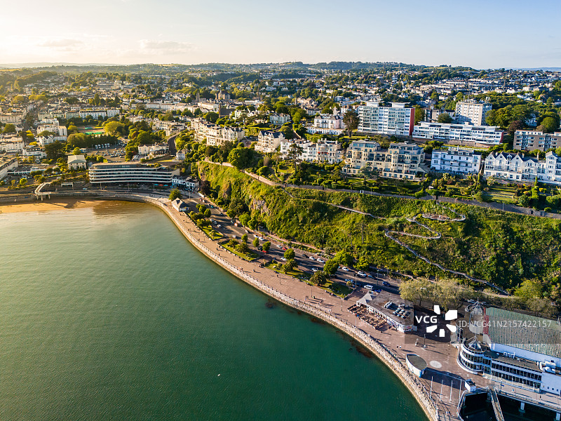 托基海岸长廊日落图片素材