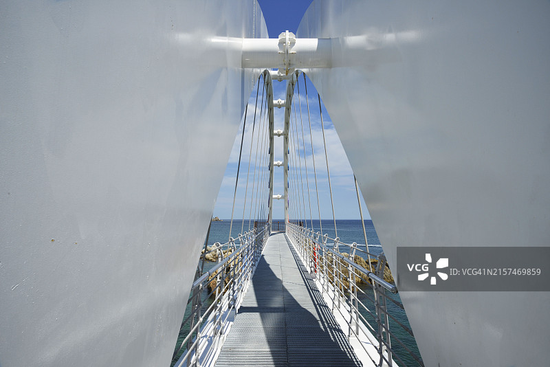 江原道三陟市龙华防波堤图片素材