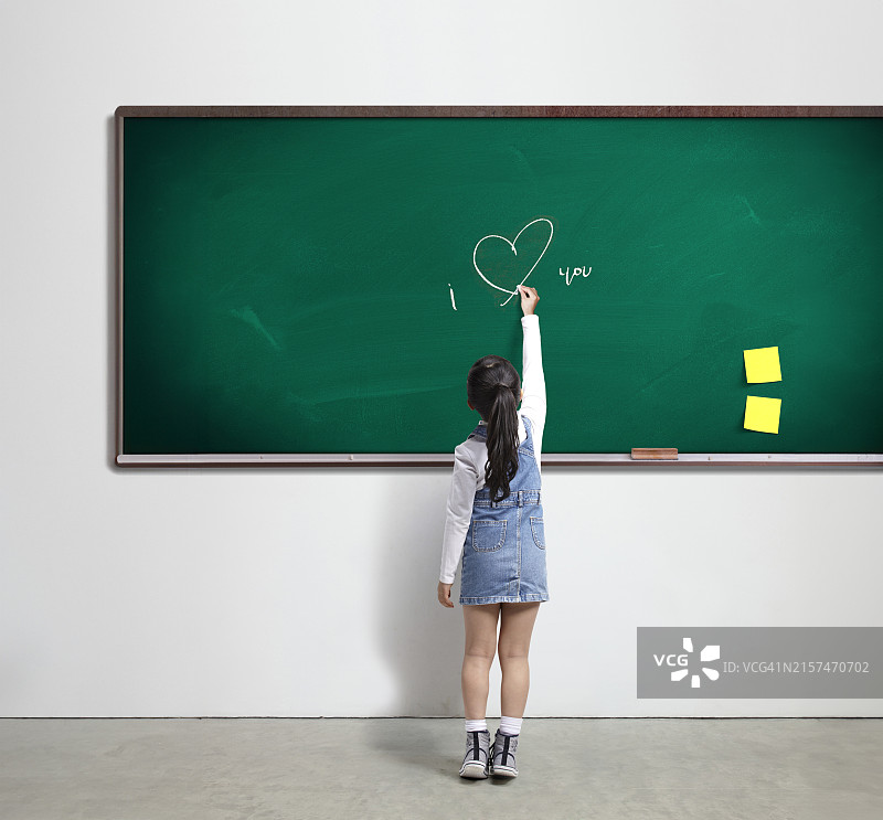 爱，我爱你，黑板，涂鸦，儿童，教室图片素材