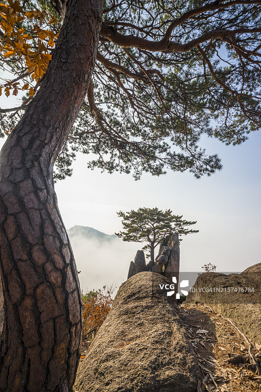 忠清北道堤川市外率峰图片素材