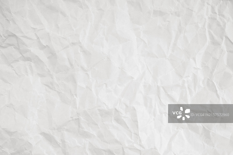 作为背景的皱巴巴的白纸纹理图片素材
