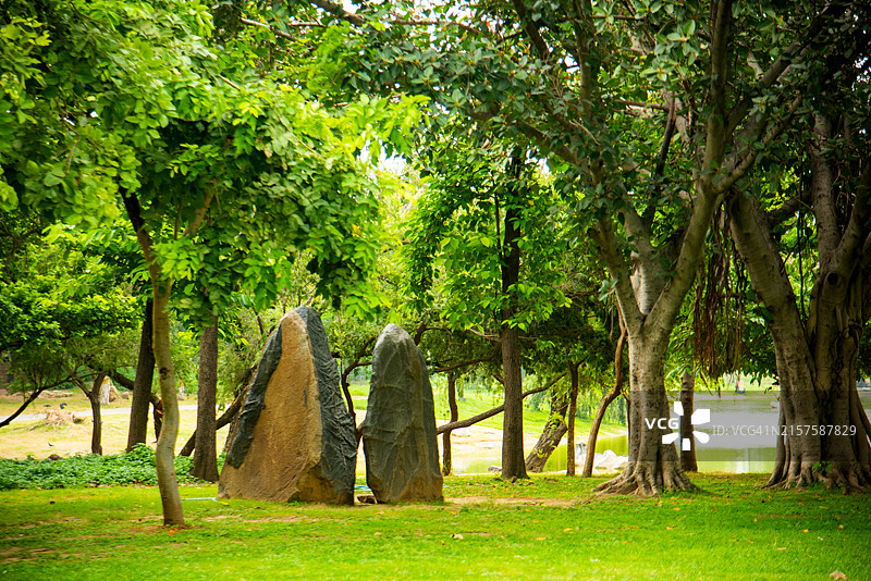 印度德里圣雄甘地火葬场遗址图片素材