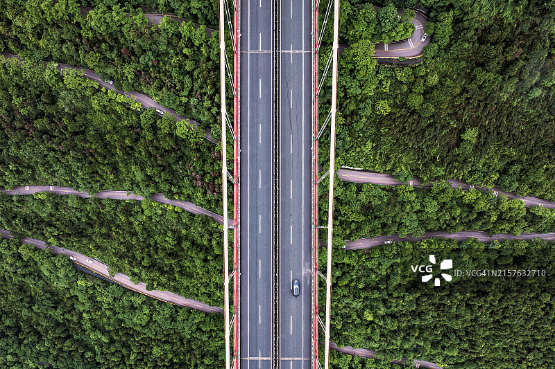 中国湖南吉首矮寨大桥图片素材