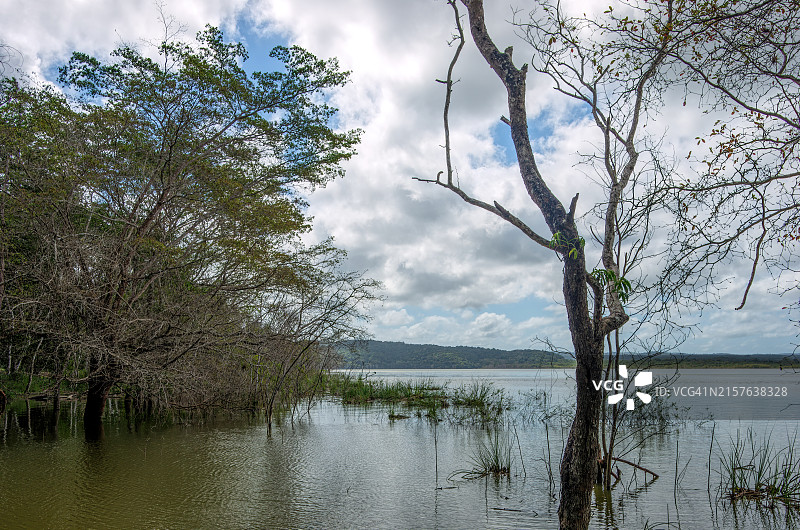 危地马拉佩滕弗洛雷斯亚斯哈湖图片素材