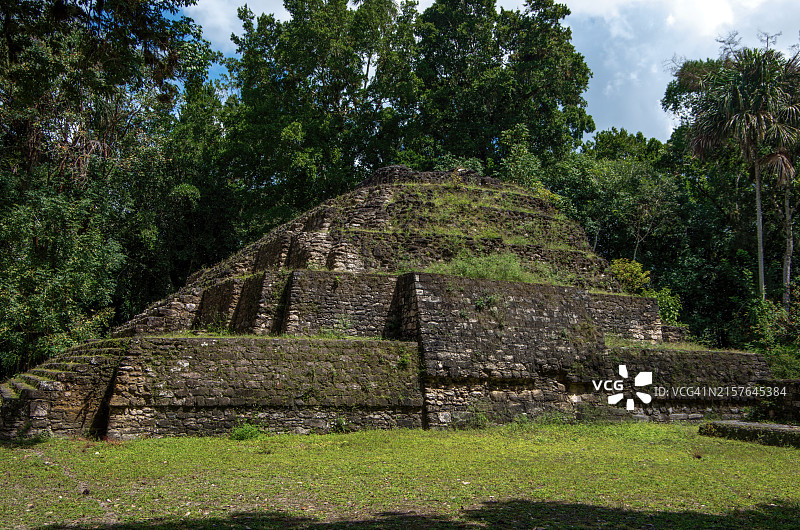 亚什哈考古遗址的4号建筑，危地马拉弗洛雷斯图片素材