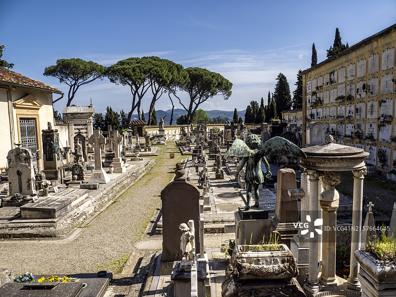 意大利佛罗伦萨“圣门”纪念公墓一览图片素材