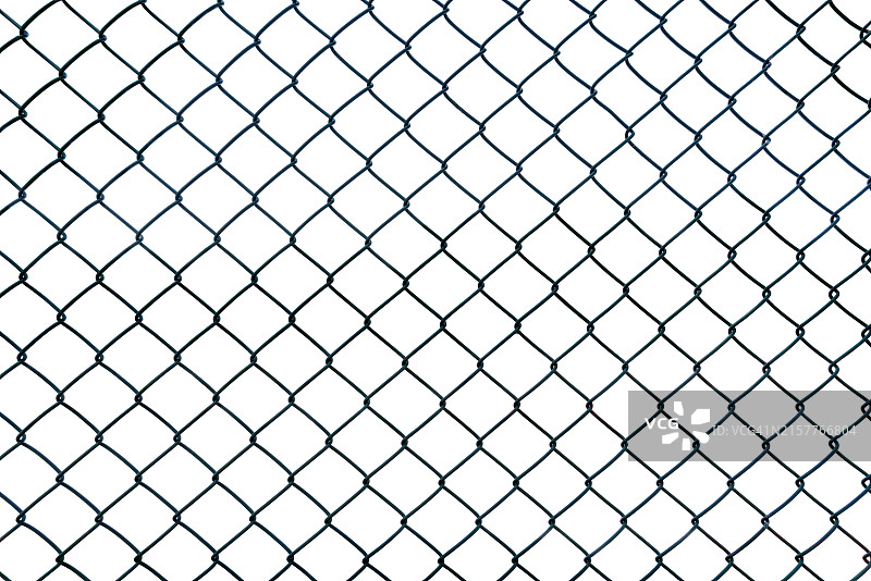 白色背景上的铁丝网特写图片素材