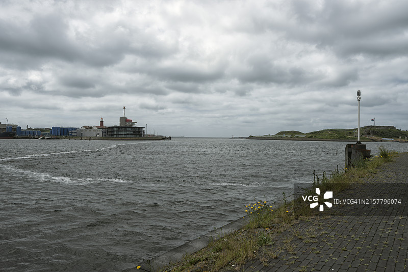 北海运河的广角视图图片素材