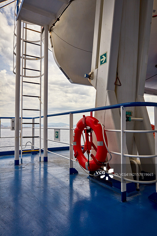 客轮甲板图片素材