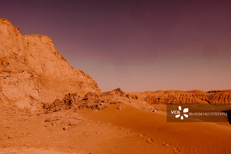 伊朗卢特沙漠的景观图片素材