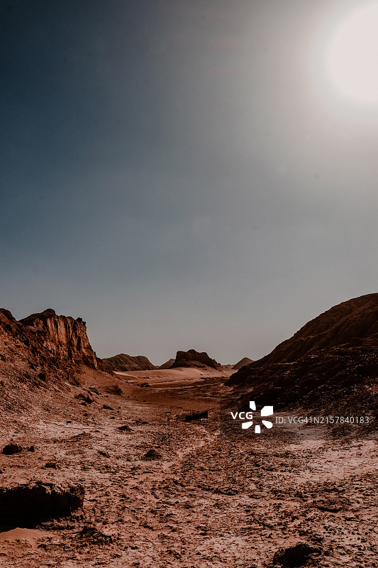 伊朗卢特沙漠岩层景观图片素材