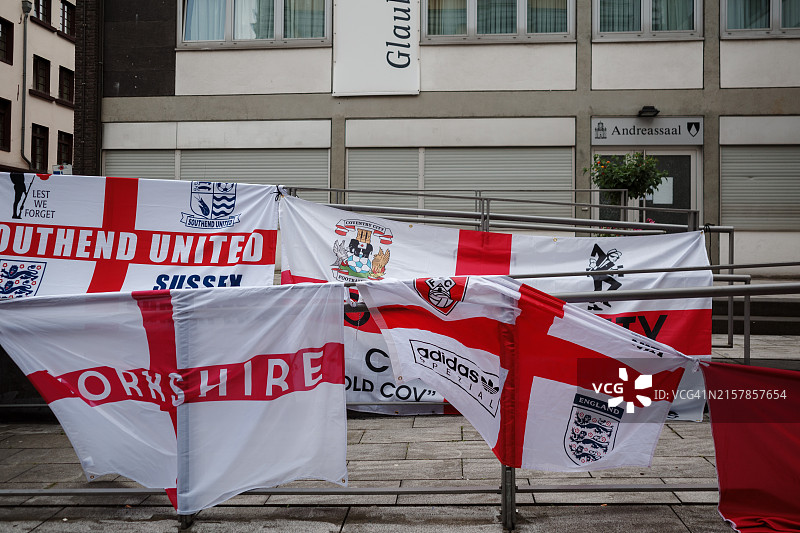 国家足球队banner和旗帜户外展示图片素材