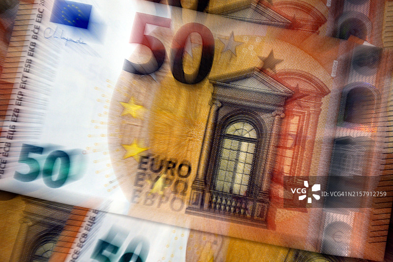 五十欧元纸币图片素材