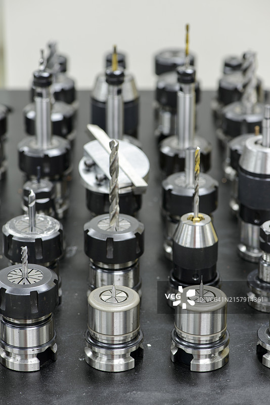 数控机床刀柄特写图片素材