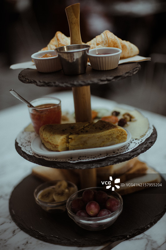 酒店早餐，巴塞罗那图片素材