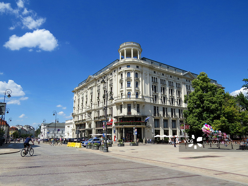 华沙布里斯托尔酒店的新文艺复兴风格建筑图片素材