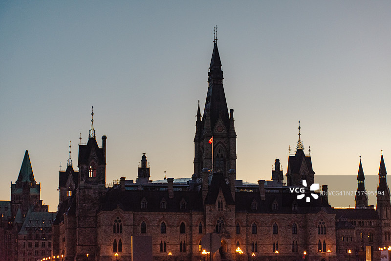 渥太华国会山图片素材