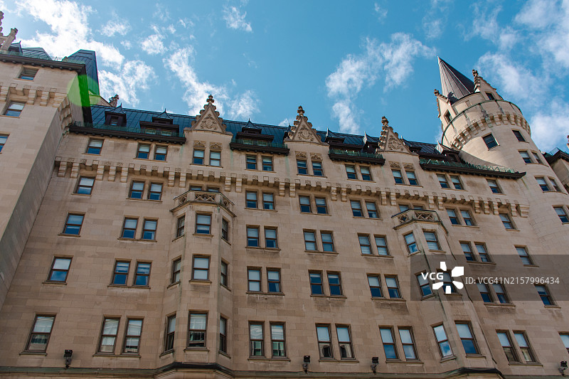 渥太华的费尔蒙劳里埃城堡景观图片素材